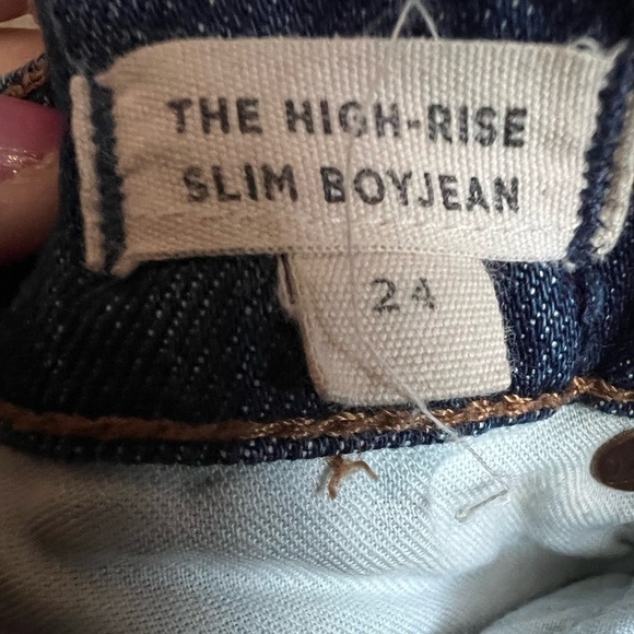 MADEWELL THE HIGH RISE SLIM BOYJEAN size 24 - Picture 11 of 13